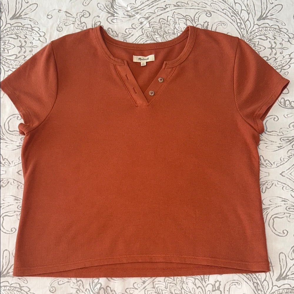 Madewell Burnt Orange Tee - Size XL